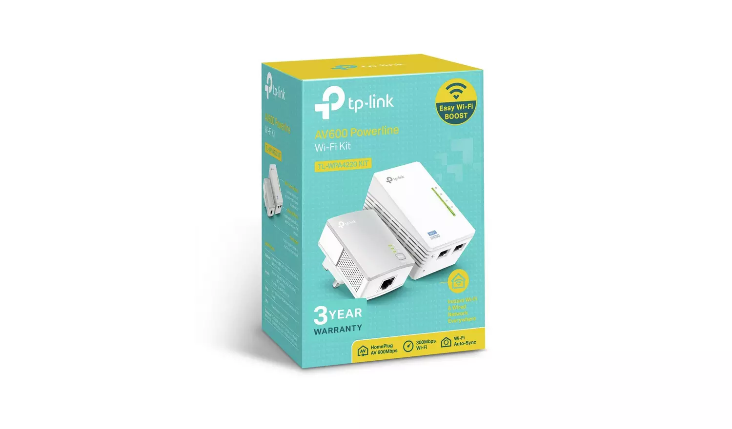 TP-Link TL-WPA4220 KIT AV600 Powerline Adapter Wi-Fi Booster558/5575 - Image 3