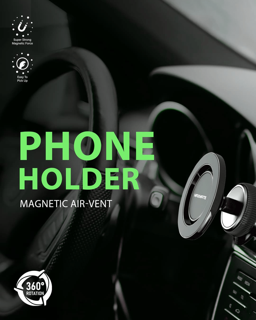 MPV44H Air-Vent Car Magnetic Phone Holder - Image 6