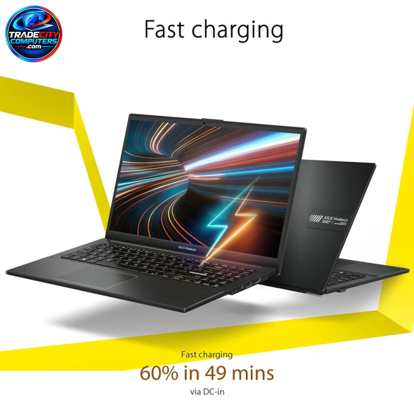 ASUS Vivobook Go 15.6" Laptop - AMD Ryzen 3, 4GB DDR5 / 128GB - Black - Image 7