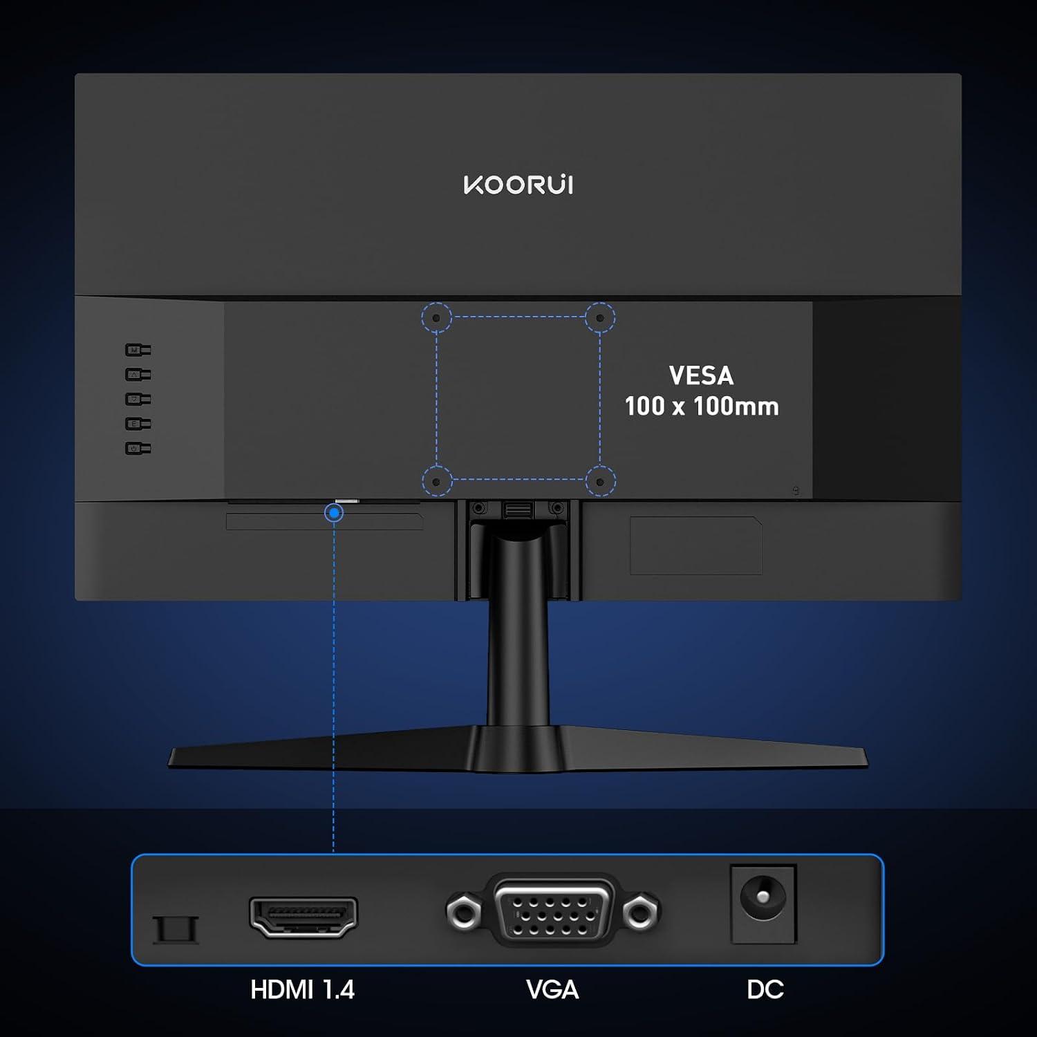 KOORUI 24 Inch Gaming Monitor, 170Hz, Full-HD 1080P, VA - Image 3